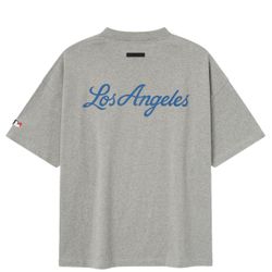 Los Angeles Dodgers Fear of God x MLB 90's Fit T-Shirt - Heather Gray Size Large