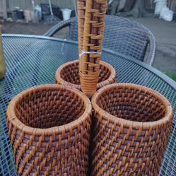 Wicker Pencil Storage Bohemian