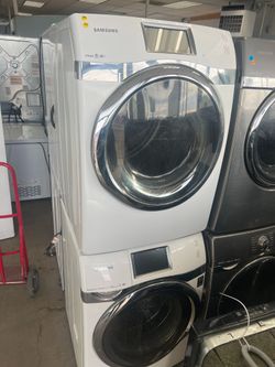 Samsung front loader washer and dryer set   -stackable 