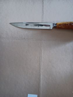 Stag horn handles knives set