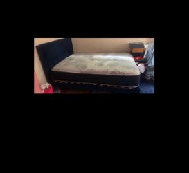Blue full size bed frame (mattress is not included)