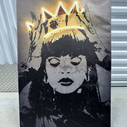 Neon-Style Canvas Art – Modern Wall Decor – Large Statement Piece