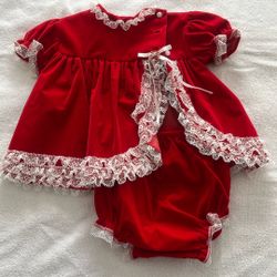 Holiday Infant Dress and Shorts