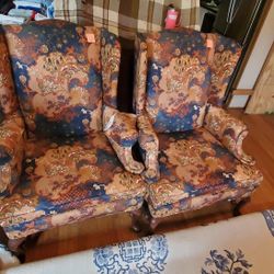 Pair- Wingback Chairs