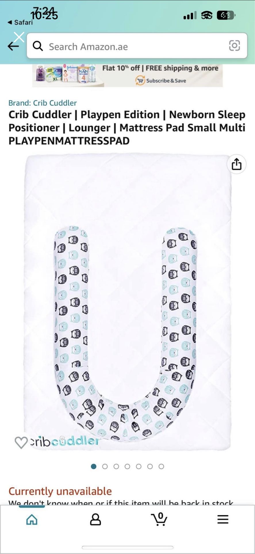 Crib Cuddler | Playpen Edition | Newborn Sleep Positioner Lounger | Mattress Pad Small Multi