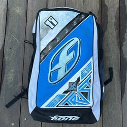 F One Trust Kiteboard Kite 11M Blue/White with Bar, and Pump