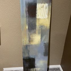Long Abstract Wall Painting Home Decor