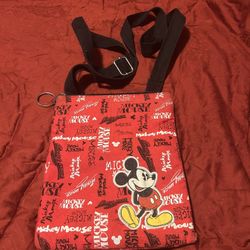 Disney Mickey Mouse Cross Body Purse Handbag KG Red WDW
