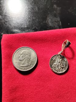 Sterling silver St michael pendant