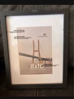 Set of 5 Gray Wood 8x10 Picture Frame