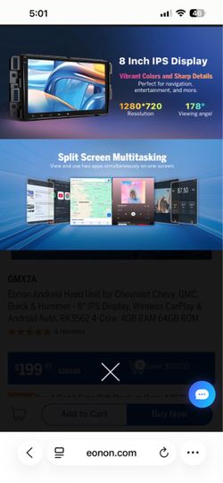 Eonon GMX7A Android Head Unit