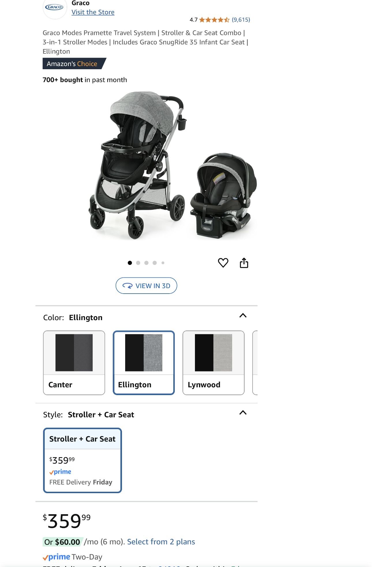 New In Box Graco Car Seat Stroller And Rarely Used Graco Slim Spaces Compact Baby Swing, Reign
