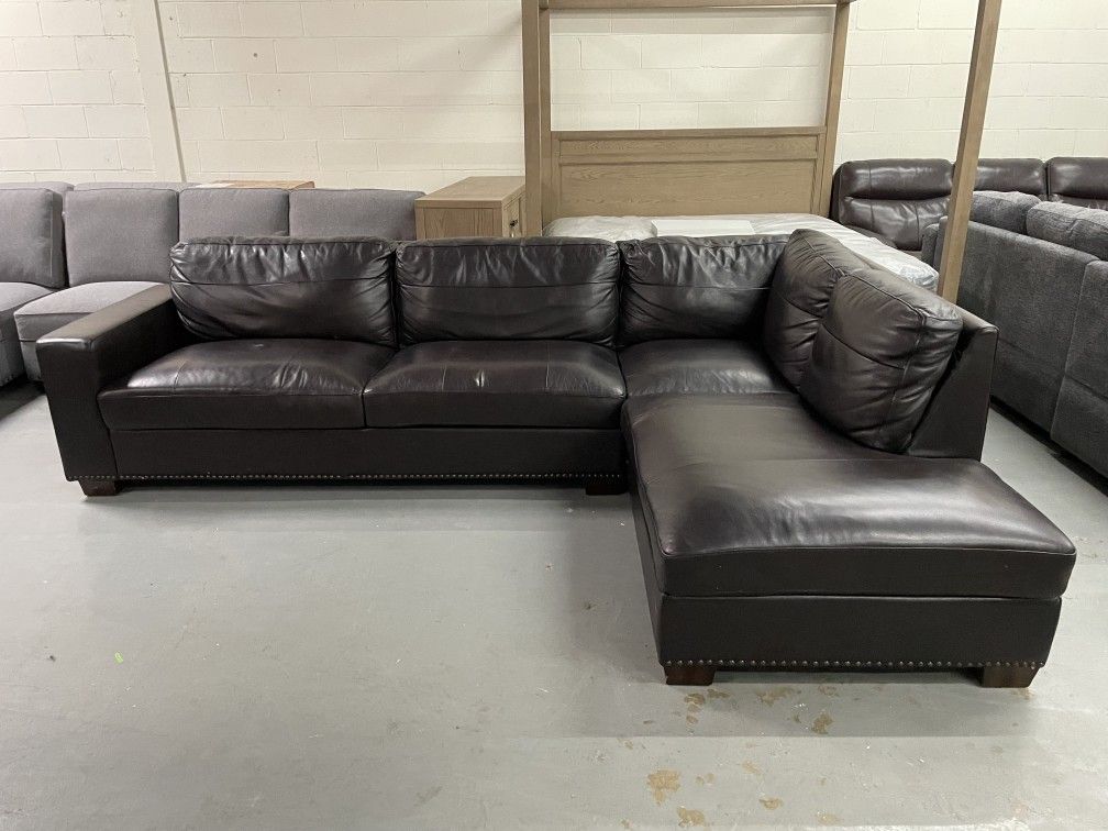 Leather Sectional Couch
