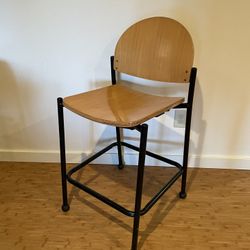 Simple Modern Wood Stool Chair Comfy Ergonomics 