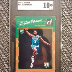 2016-17 Donruss Jaylen Brown Rookie Card SGC 10