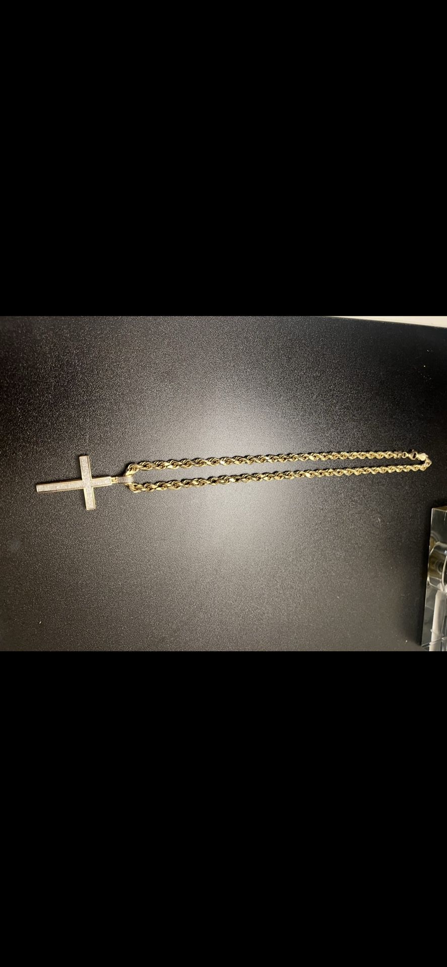 Gold Chain With Diamond pendant