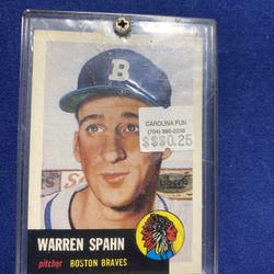 Warren Spahn Topps Card 