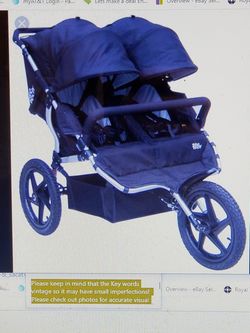 Tike Tech BLACK All Terrain Sport Twin Jogger