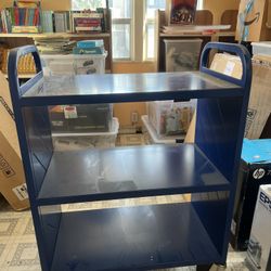 3-Tier Book Cart On Wheels 