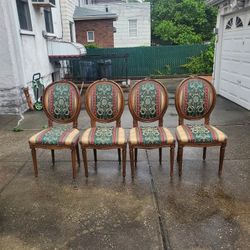 4 Beautiful Antique French  Style Chairs
