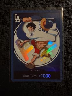 One Piece x LA Dodgers Luffy DON!! Holo Card
