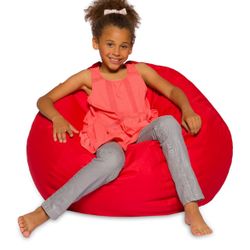 Solid Red Bean Bag Chair