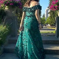 Green prom dress