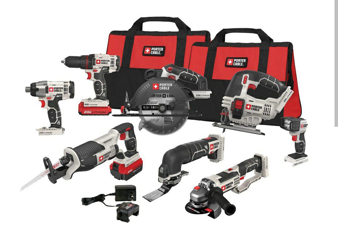 Porter Cable Power Tool Set.