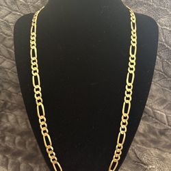 14kt Italian Figaro. solid 24inch 7mm 39.5g