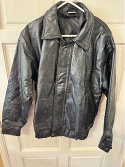 Vintage Patchwork Genuine Leather Jacket XL￼