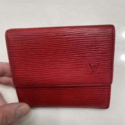 Louis Vuitton Red Epi Wallet