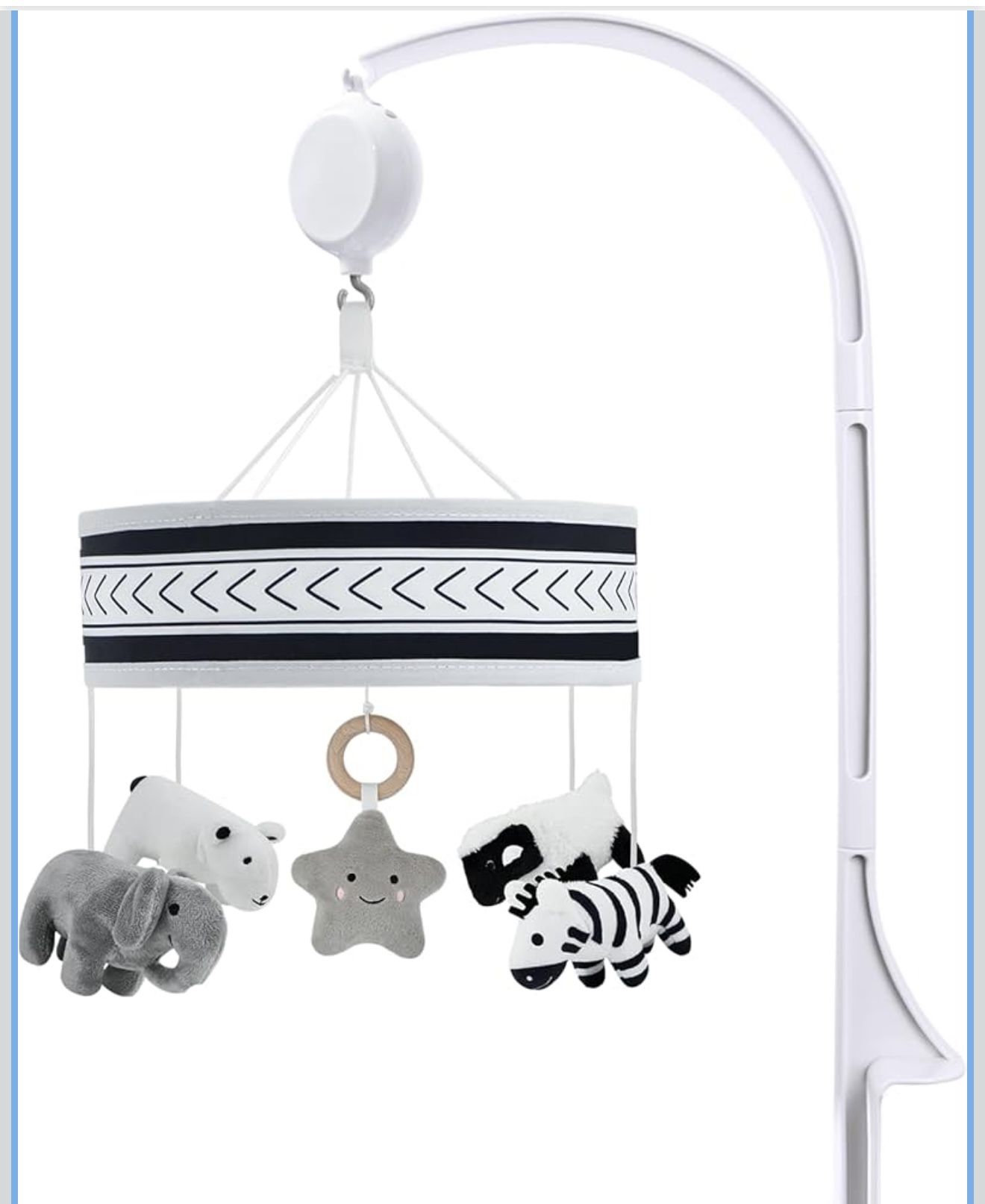 🎁Brand New Baby Crib Mobile,Mobile for Crib with 35 Lullabies and Stuffed Animals Hanging Toys