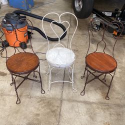 Antique Ice Cream Chairs  All 3 $30