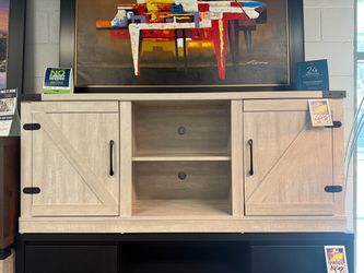 60” farmhouse tv stand on sale! New!