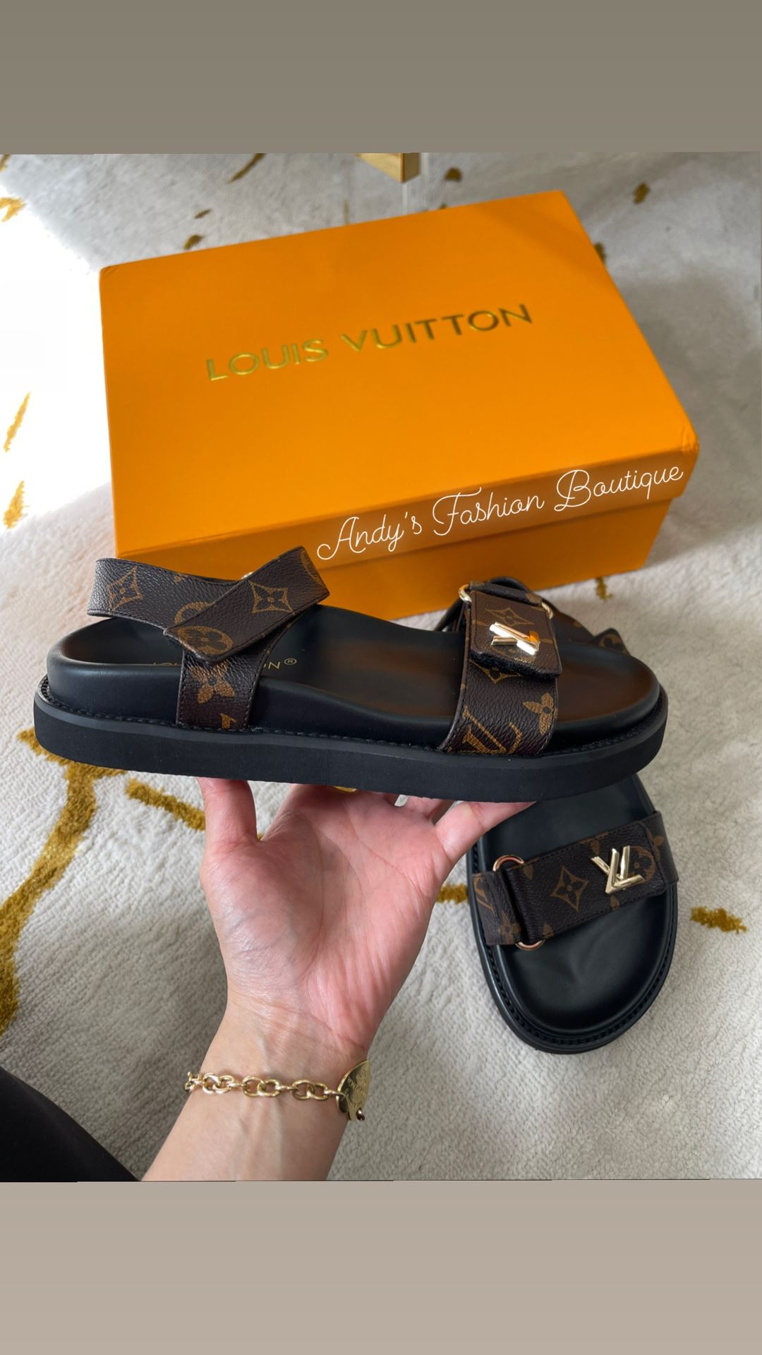 Louis Vuitton nomad sandals- size 38 for Sale in Miami, FL - OfferUp