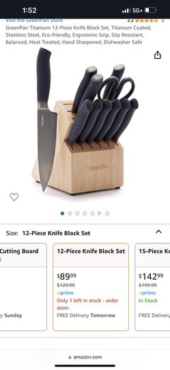 Kitchen Knife Set (titanium Coated)