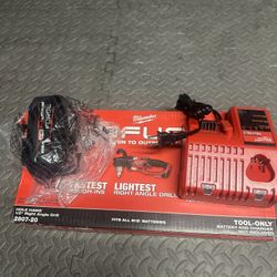 Milwaukee Fuel M18 Hole Hawg 1/2 Right Angle Drill With 8ah Battery And Charger 