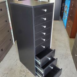 New Black Solid Made Make Drawer Storage Unit With 9 Drawers And Diamond 💎 Knobs Available In White. Come Visit Our Store In Paramount 💎 