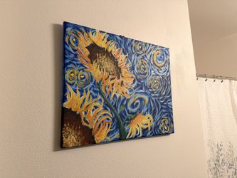 Original Acrylic Sunflower Painting 🖼️ 16x20