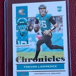 Trevor Lawrence 2021 Panini Chronicles Rookie Card #47 Jacksonville Jaguars