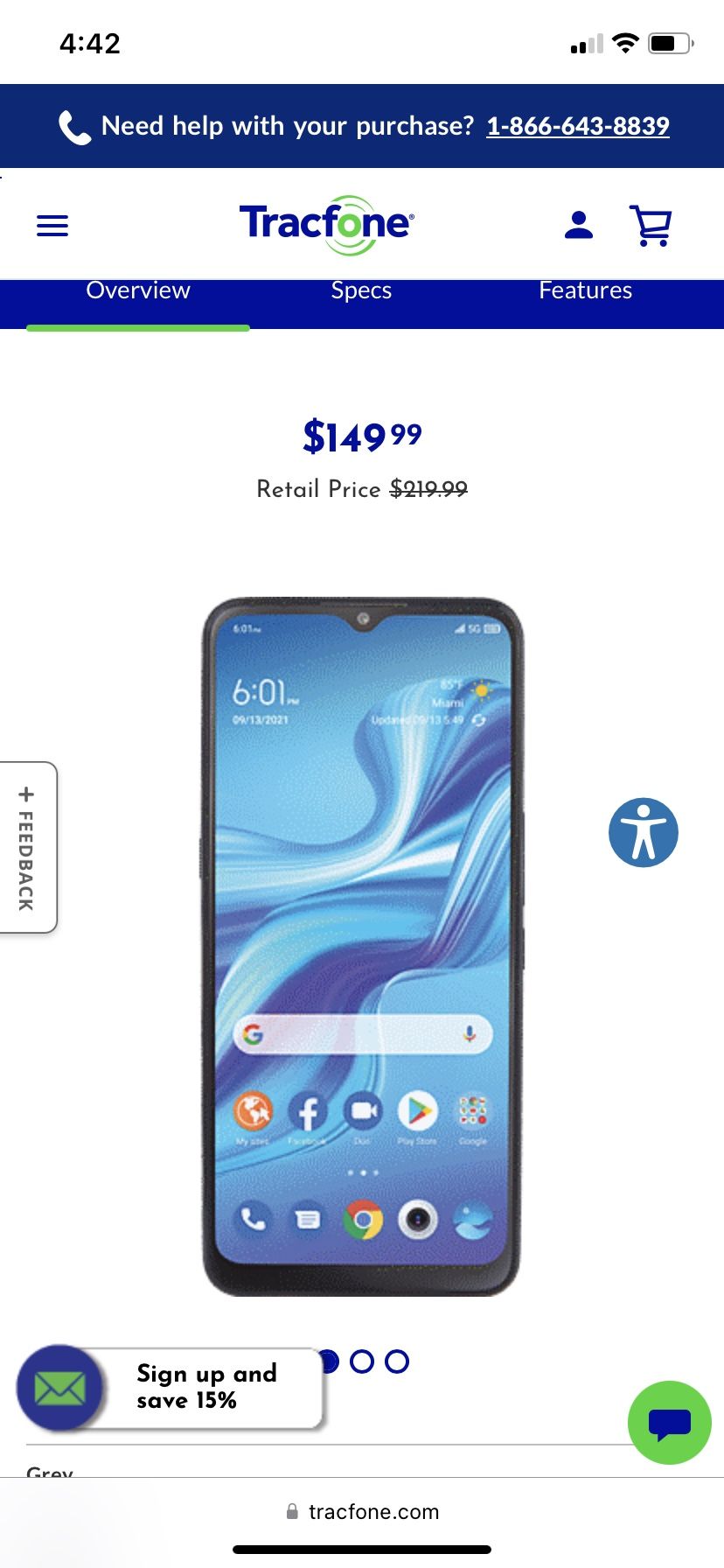🔥 TLC TRACEPHONE 5g
