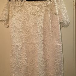 White Lace Dress 3xl