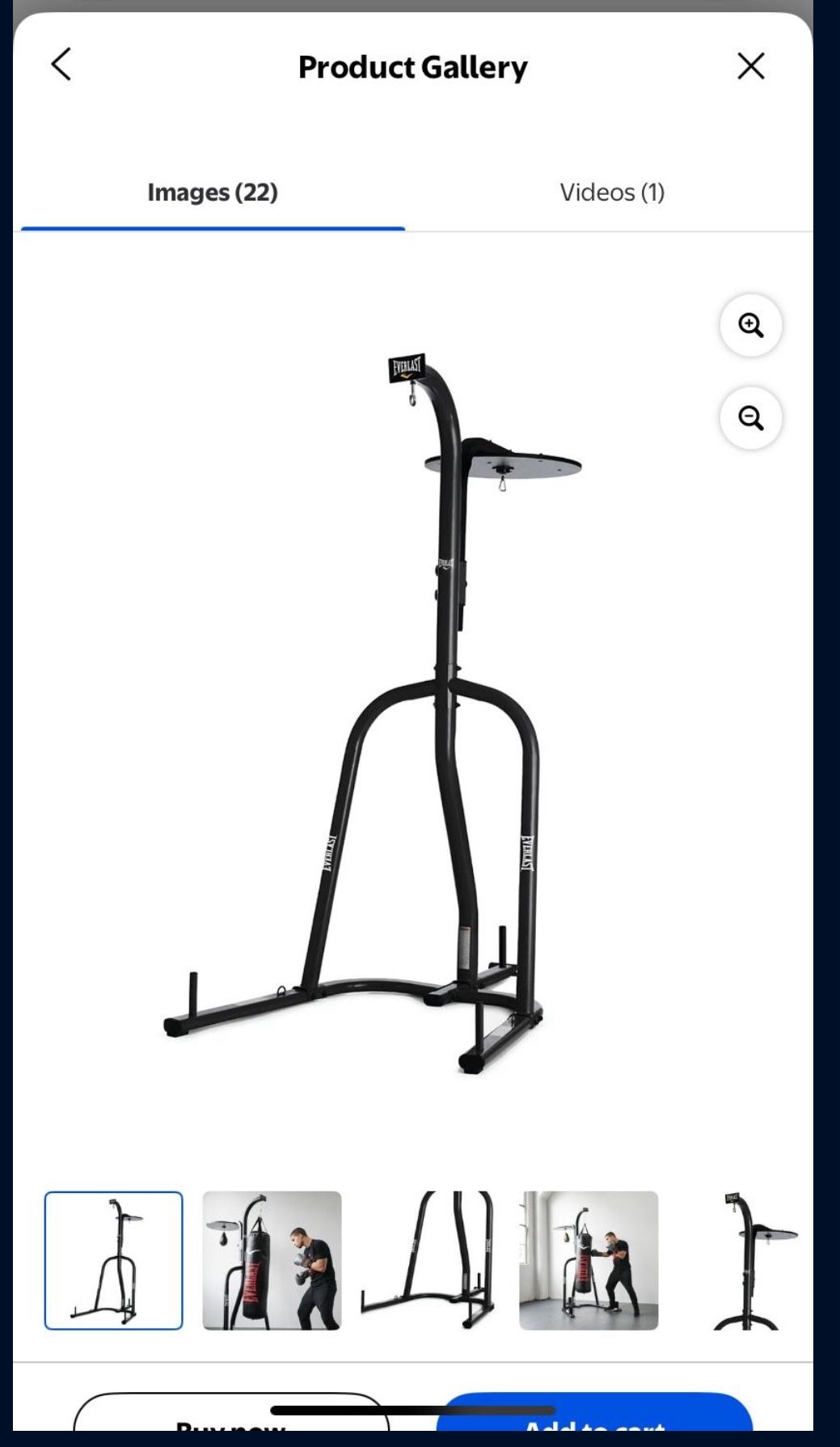 Used Everlast Punching Bag/speed Bag Stand.