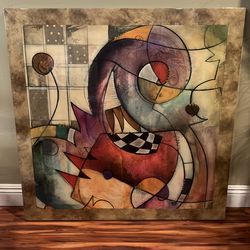 40 x 40 modern abstract wall picture art