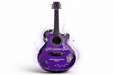 LMB Jackson Glow Tribute Guitar Limited Edition Michael Jackson - Made to order