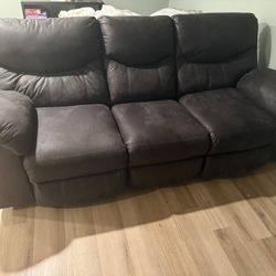 dark brown sofa