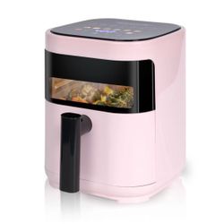 MIRASTON 3.2 Quart Air Fryer in Pink