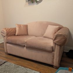 Soft-Pink Loveseat
