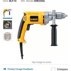 DEWALT HEAVY DUTY 1/2” CHUCK DRILL  DW235G $120.00