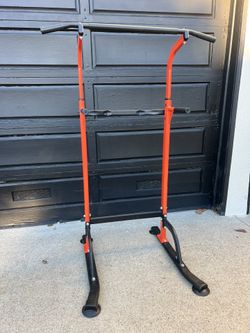 Adjustable Height Pull Up And Dip Stand 